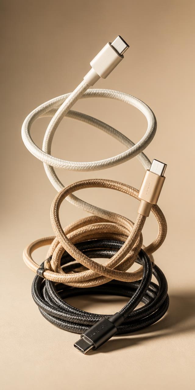 Geflochtene USB-C-Ladekabel