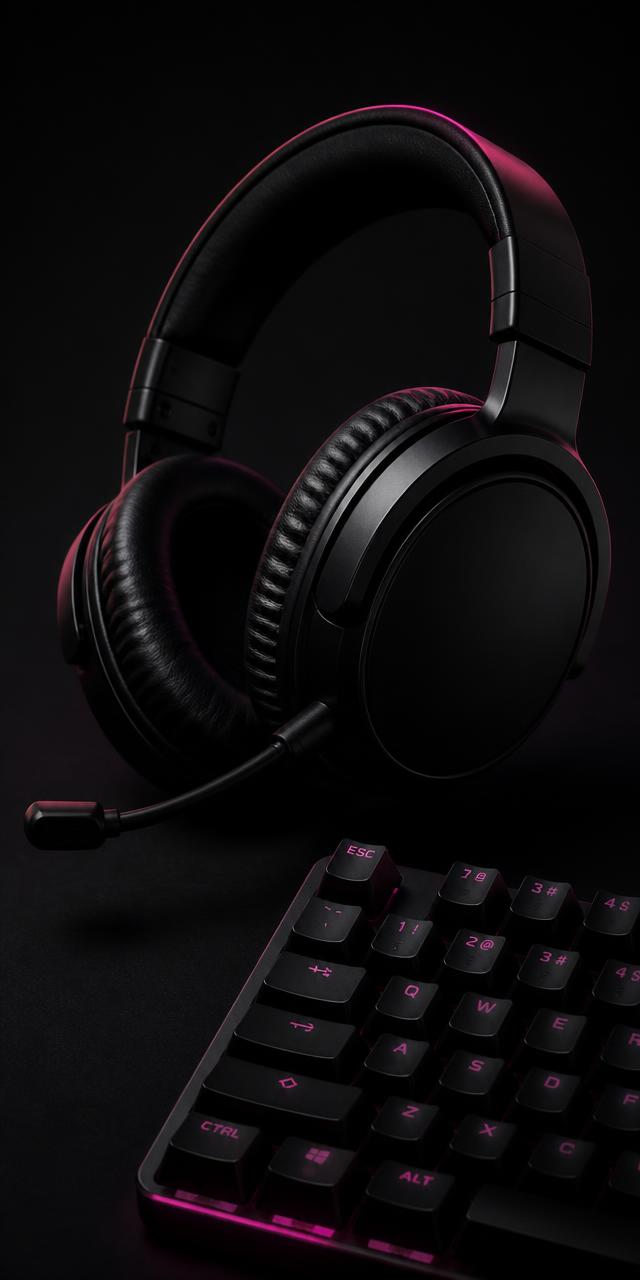 Gaming-Headset und mechanische Tastatur